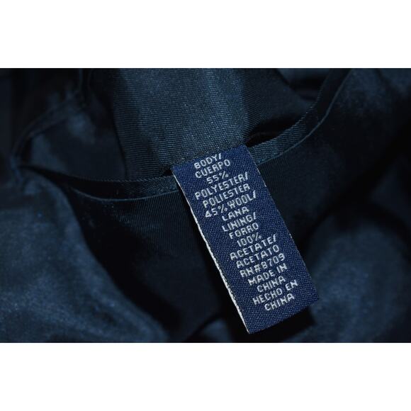 Stafford Blazer Sportscoat Jacket Gold Buttons Mens Size 44 Long 2Btns Navy Blue - Picture 6 of 10